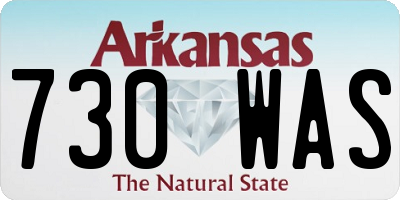 AR license plate 730WAS