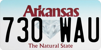 AR license plate 730WAU