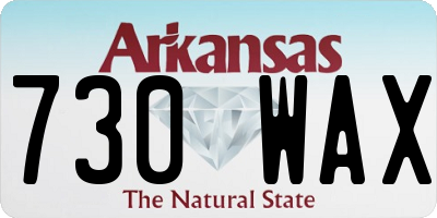 AR license plate 730WAX