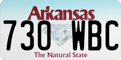 AR license plate 730WBC
