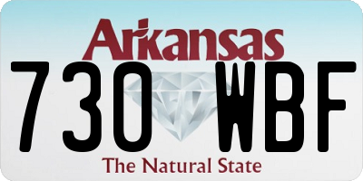 AR license plate 730WBF