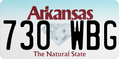 AR license plate 730WBG