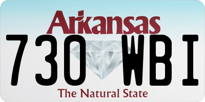 AR license plate 730WBI