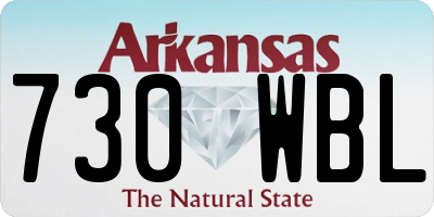AR license plate 730WBL