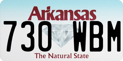 AR license plate 730WBM