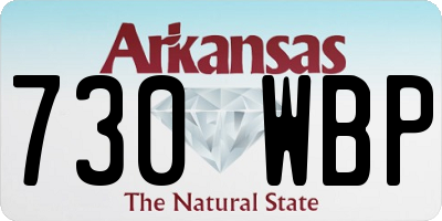 AR license plate 730WBP