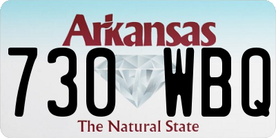 AR license plate 730WBQ