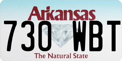 AR license plate 730WBT