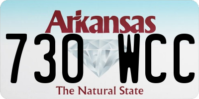 AR license plate 730WCC