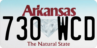 AR license plate 730WCD