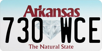 AR license plate 730WCE