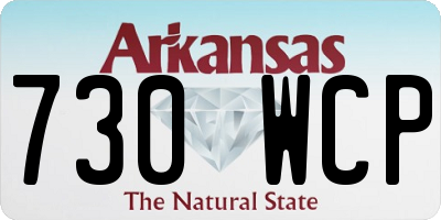 AR license plate 730WCP