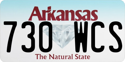 AR license plate 730WCS