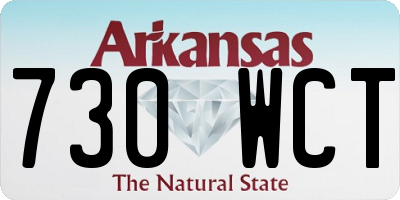AR license plate 730WCT