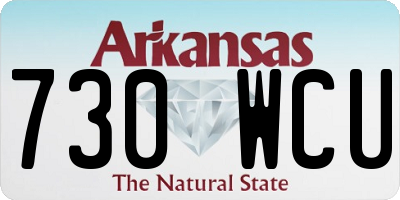AR license plate 730WCU