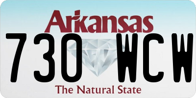 AR license plate 730WCW