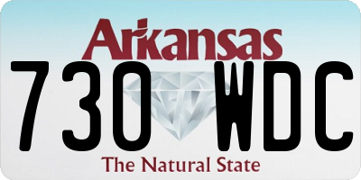 AR license plate 730WDC