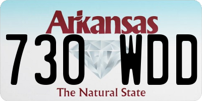 AR license plate 730WDD