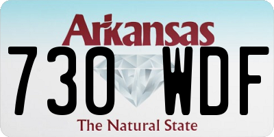AR license plate 730WDF