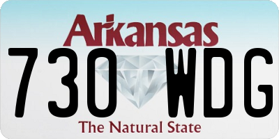 AR license plate 730WDG