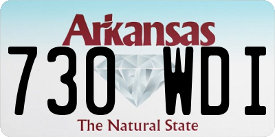 AR license plate 730WDI