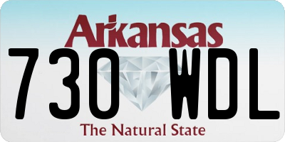 AR license plate 730WDL