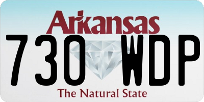 AR license plate 730WDP