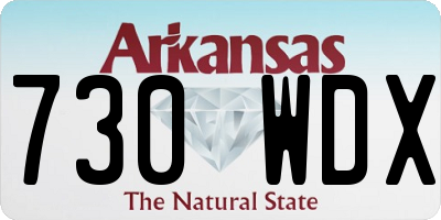 AR license plate 730WDX
