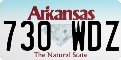 AR license plate 730WDZ