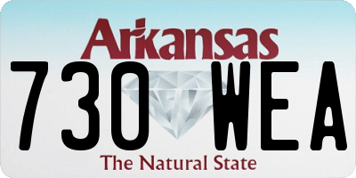 AR license plate 730WEA