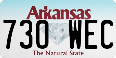 AR license plate 730WEC