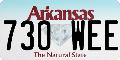 AR license plate 730WEE