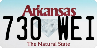 AR license plate 730WEI