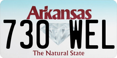 AR license plate 730WEL