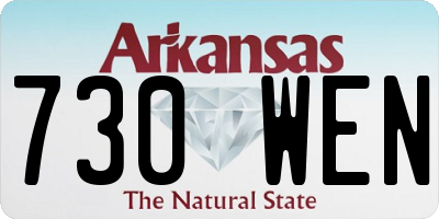 AR license plate 730WEN