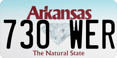 AR license plate 730WER