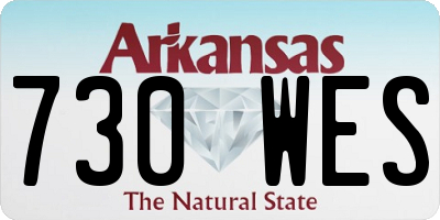 AR license plate 730WES