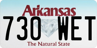 AR license plate 730WET