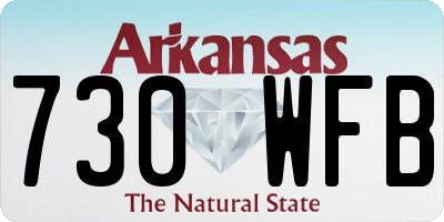 AR license plate 730WFB