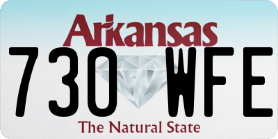 AR license plate 730WFE