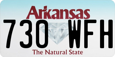 AR license plate 730WFH