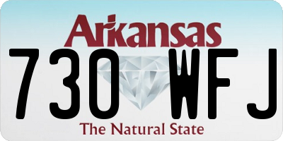AR license plate 730WFJ