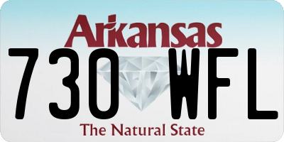 AR license plate 730WFL