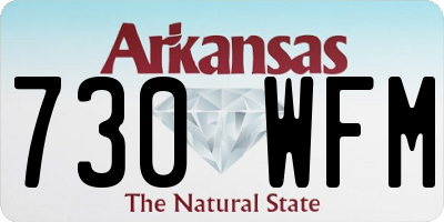AR license plate 730WFM