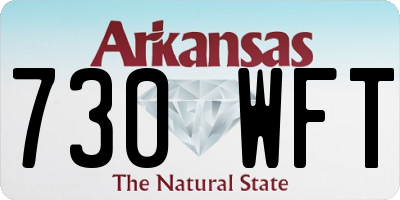 AR license plate 730WFT