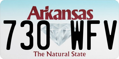 AR license plate 730WFV