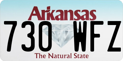 AR license plate 730WFZ