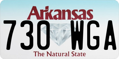 AR license plate 730WGA