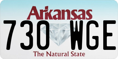 AR license plate 730WGE