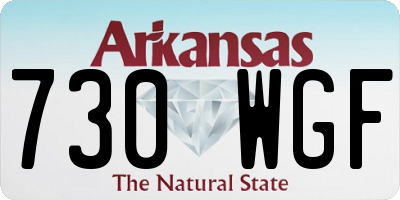 AR license plate 730WGF